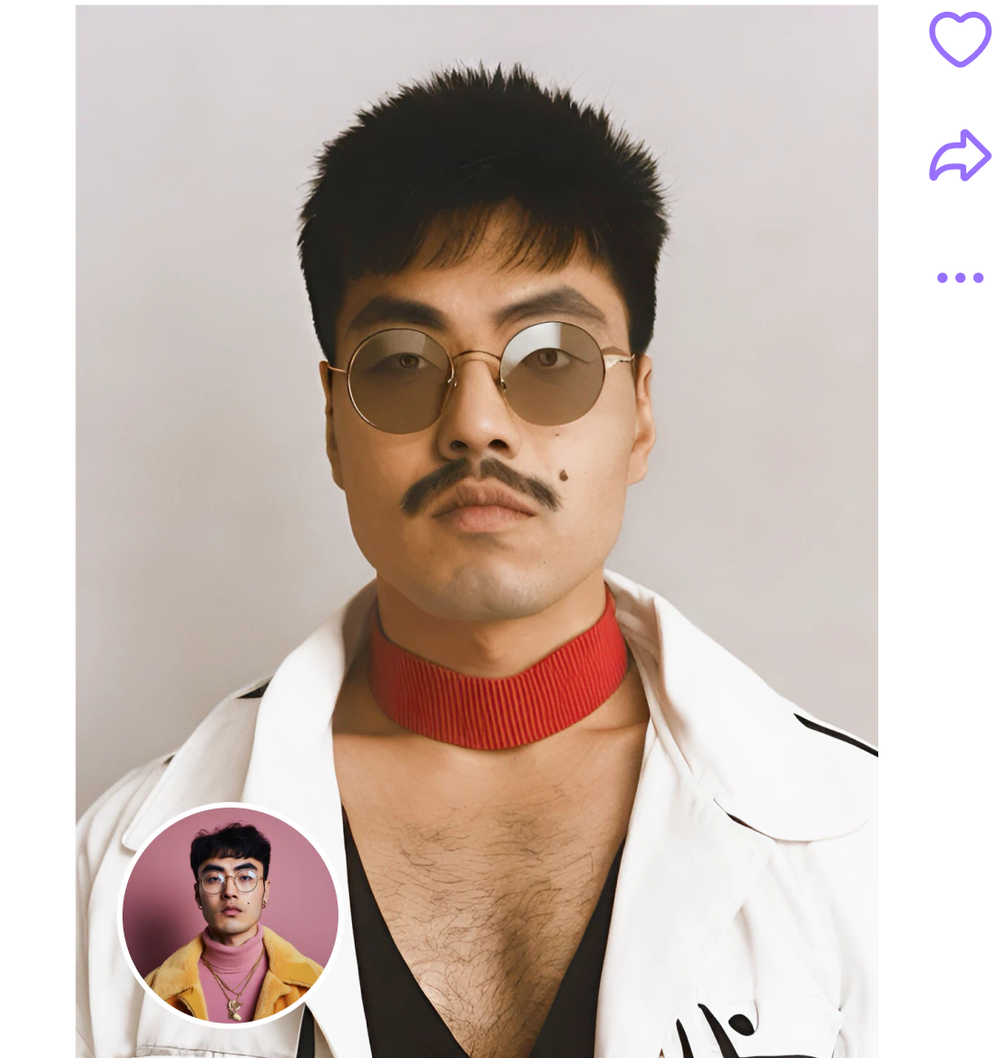 Mix two faces together for fun social media posts