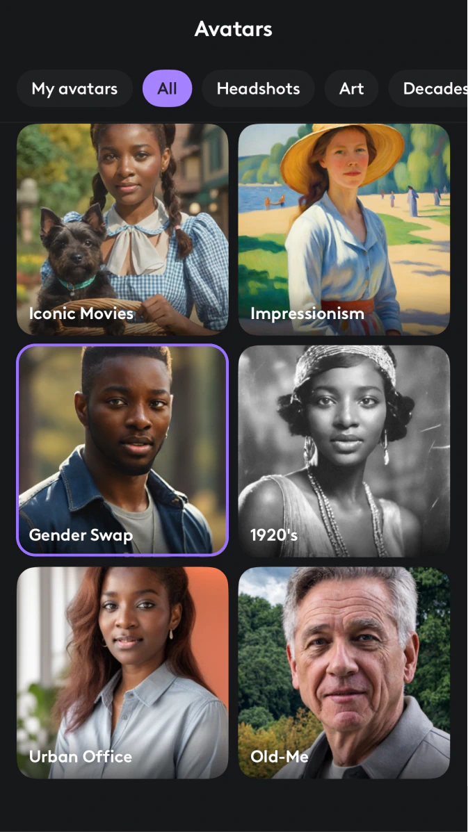 How to change my ai gender