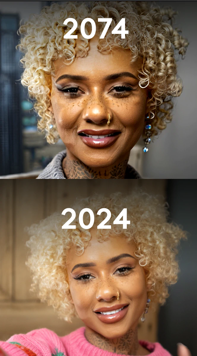 Try the aging photo filters for social media