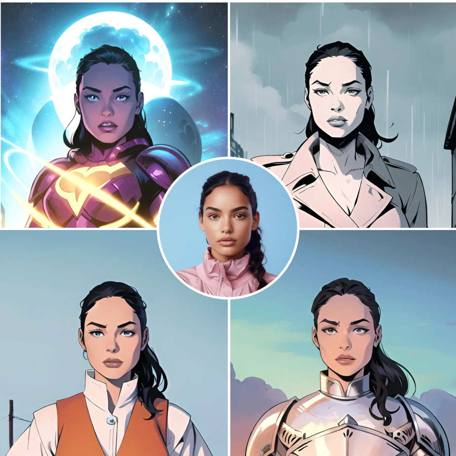 Turn photo into different comic styles