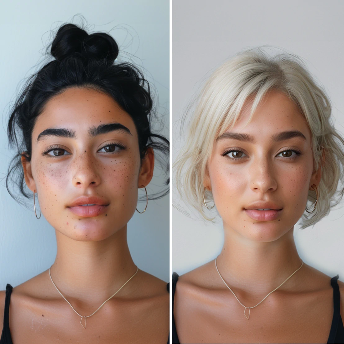 Try the hairstyle changer to test different hairstyles