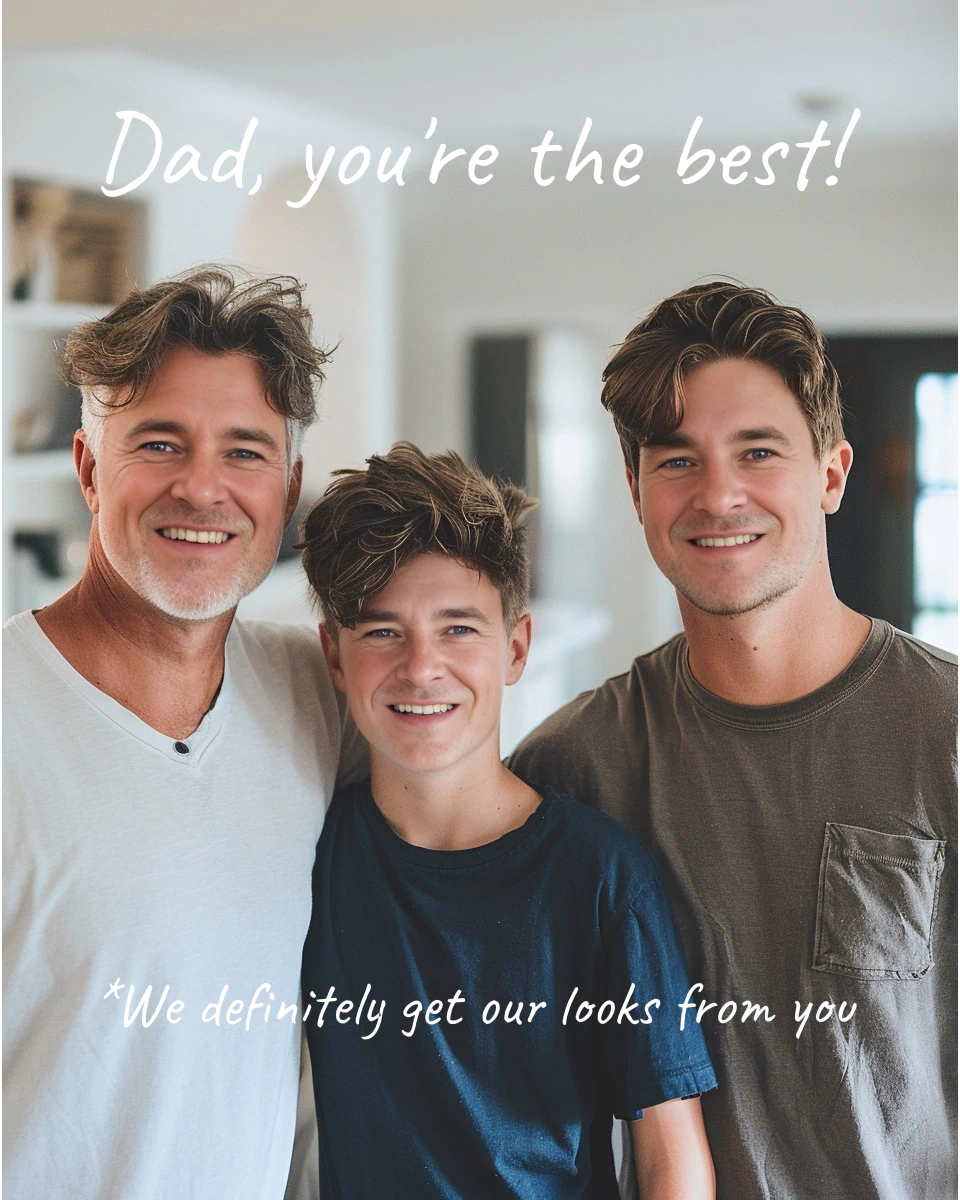 Create cool Father's Day card designs with AI