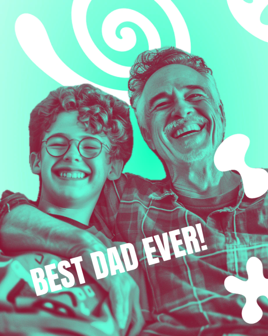 Create custom Father's Day cards with Photoleap