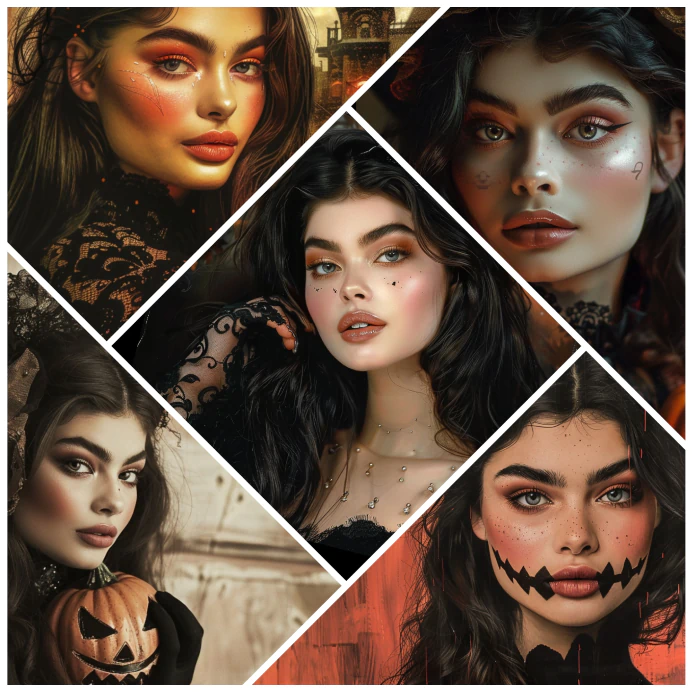 Create aesthetic Halloween collages