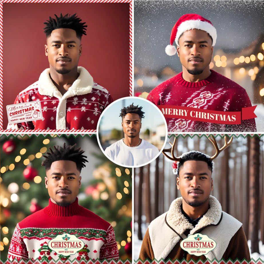 Create your own Christmas card with AI 