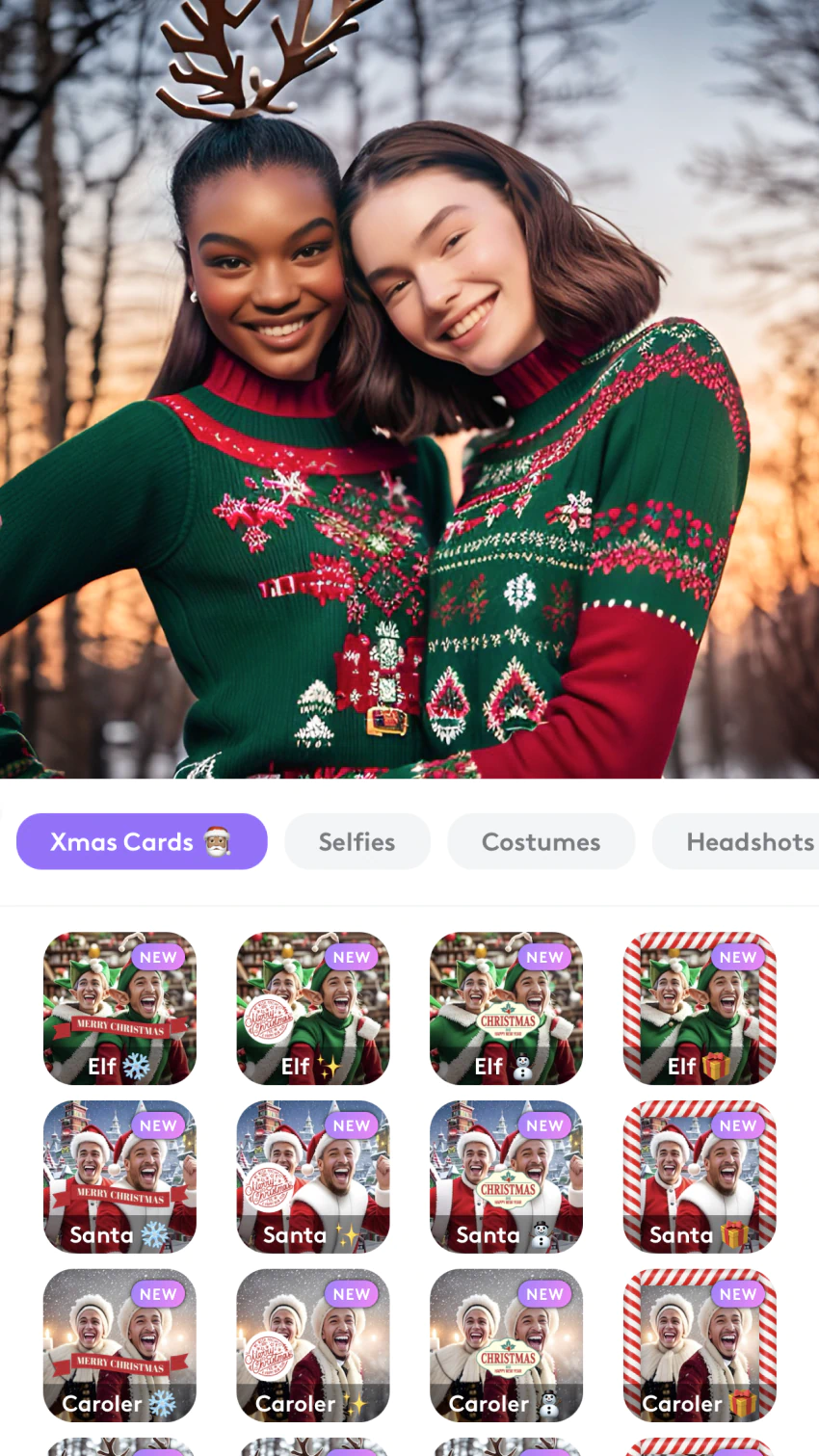 How to make Christmas cards with photos