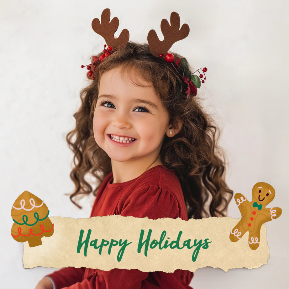 Create creative Christmas card designs with stickers
