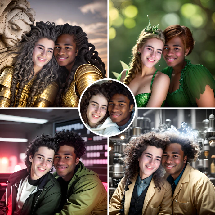 Make couple Halloween costumes for socials
