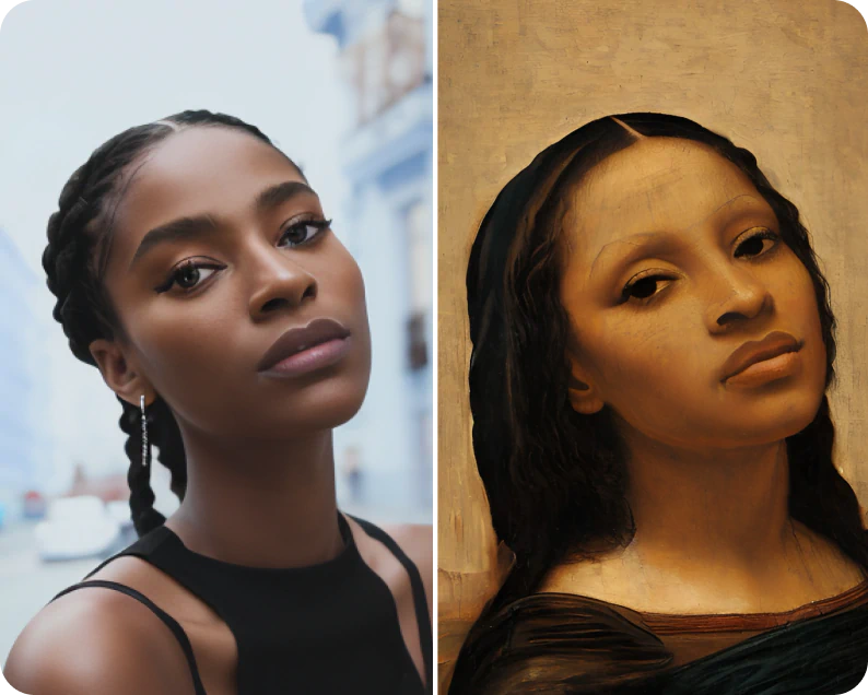 Use Photoleap’s AI photo to painting tools to create works of art