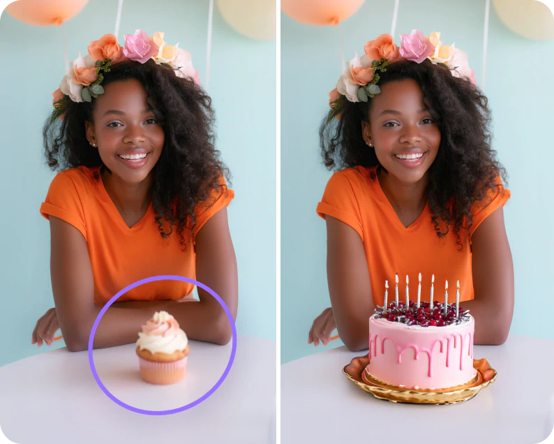 AI replace objects with Photoleap’s AI Transform tool