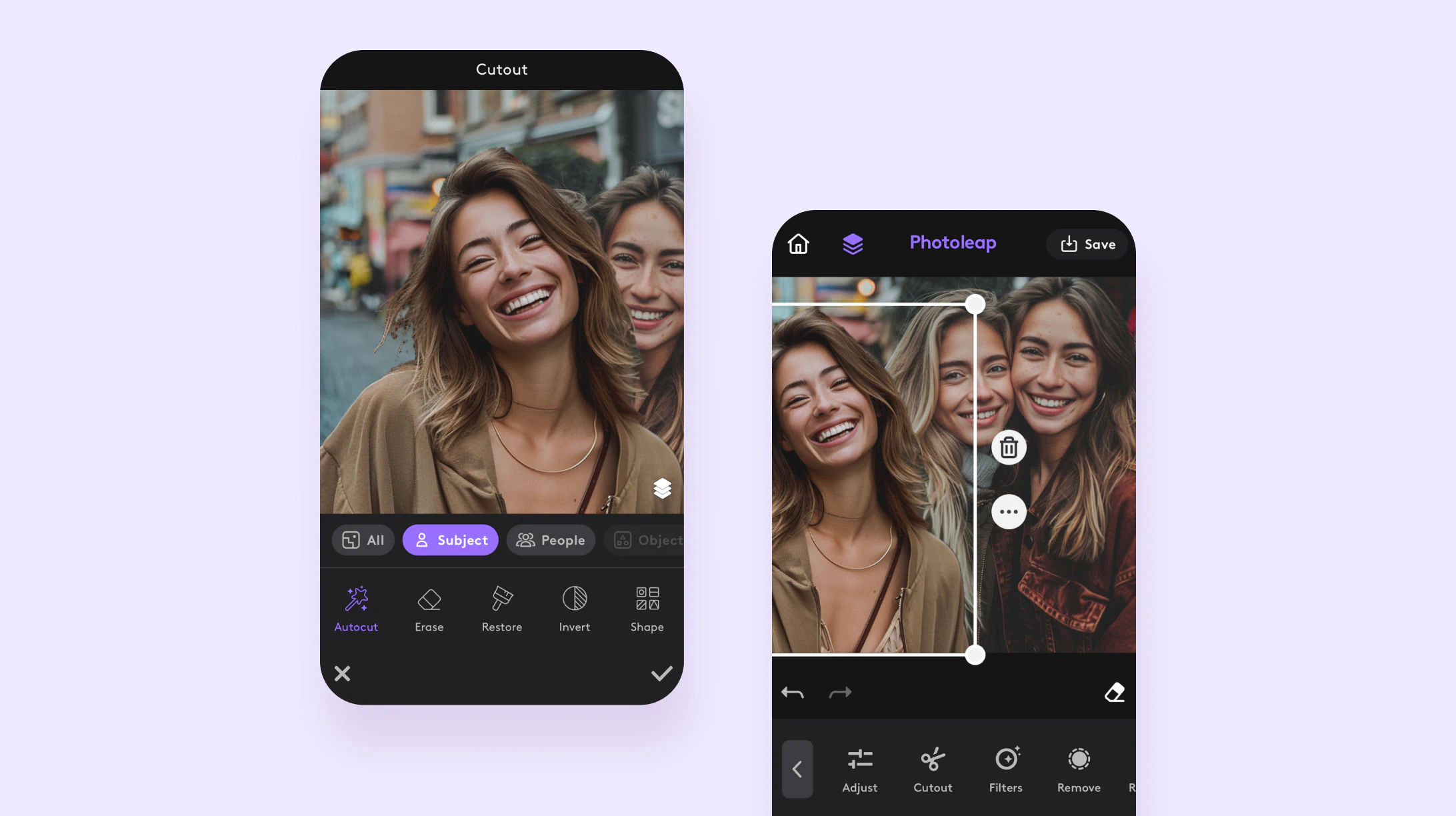 Add someone to a photo using layers