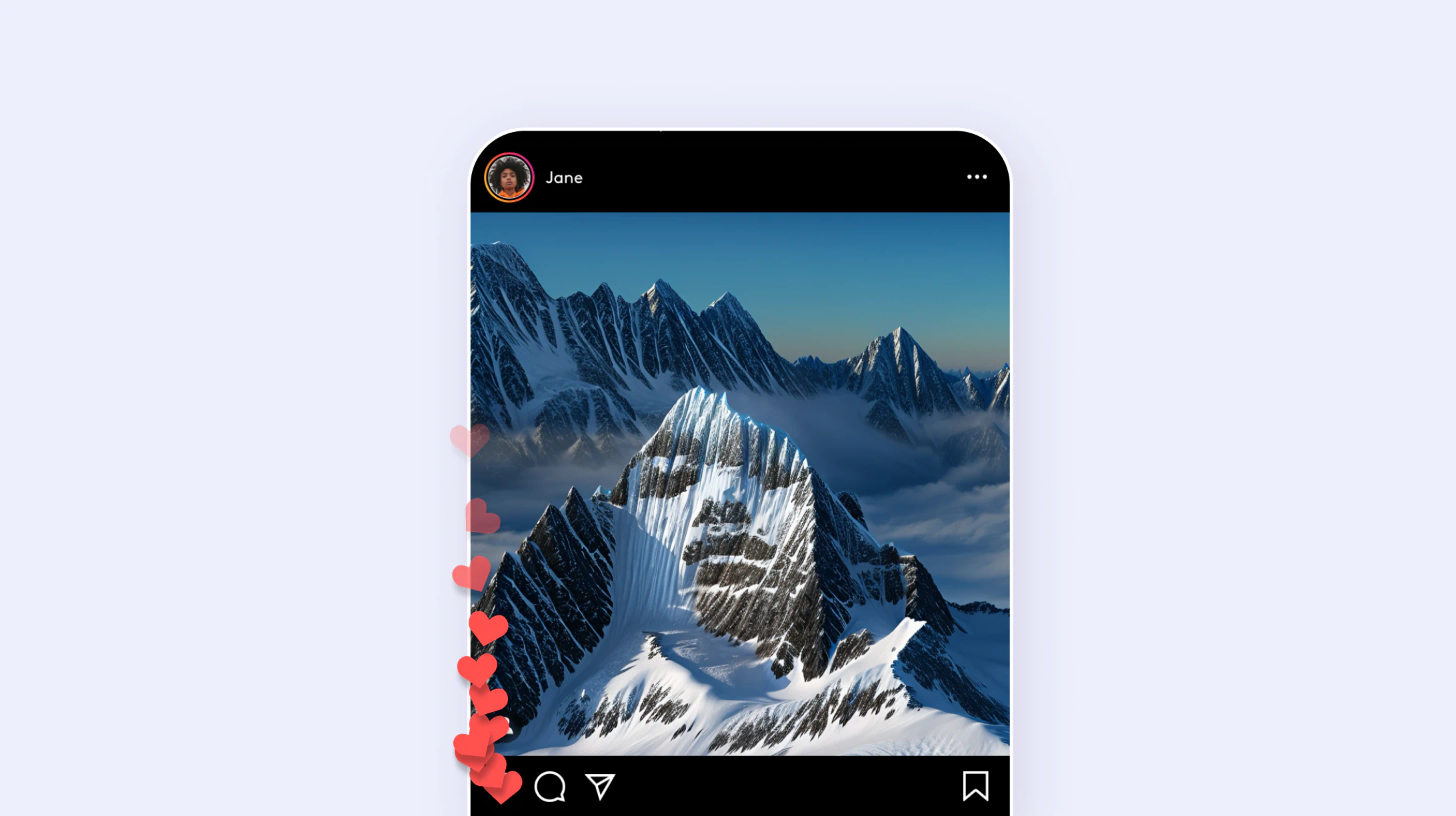 Creating a mysterious, hidden-image avatar for a profile picture