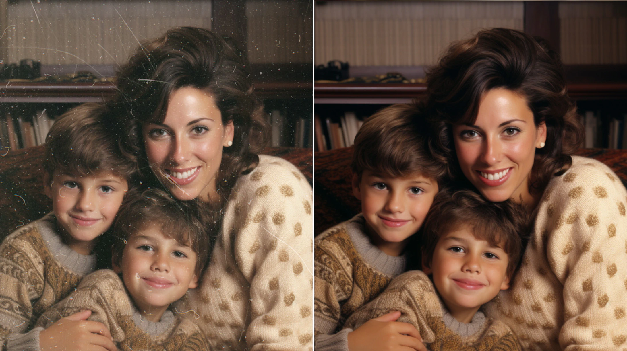 Enhance image quality to restore old photos