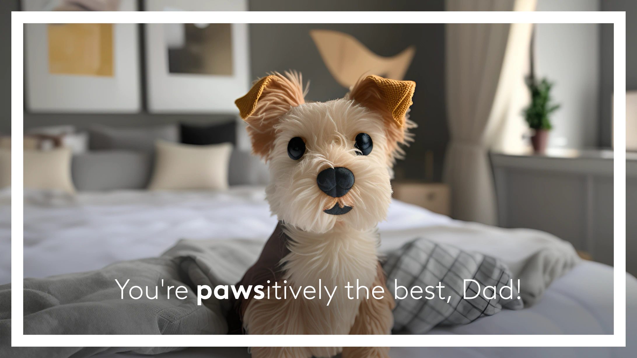Funny fathers day cards from the dog
