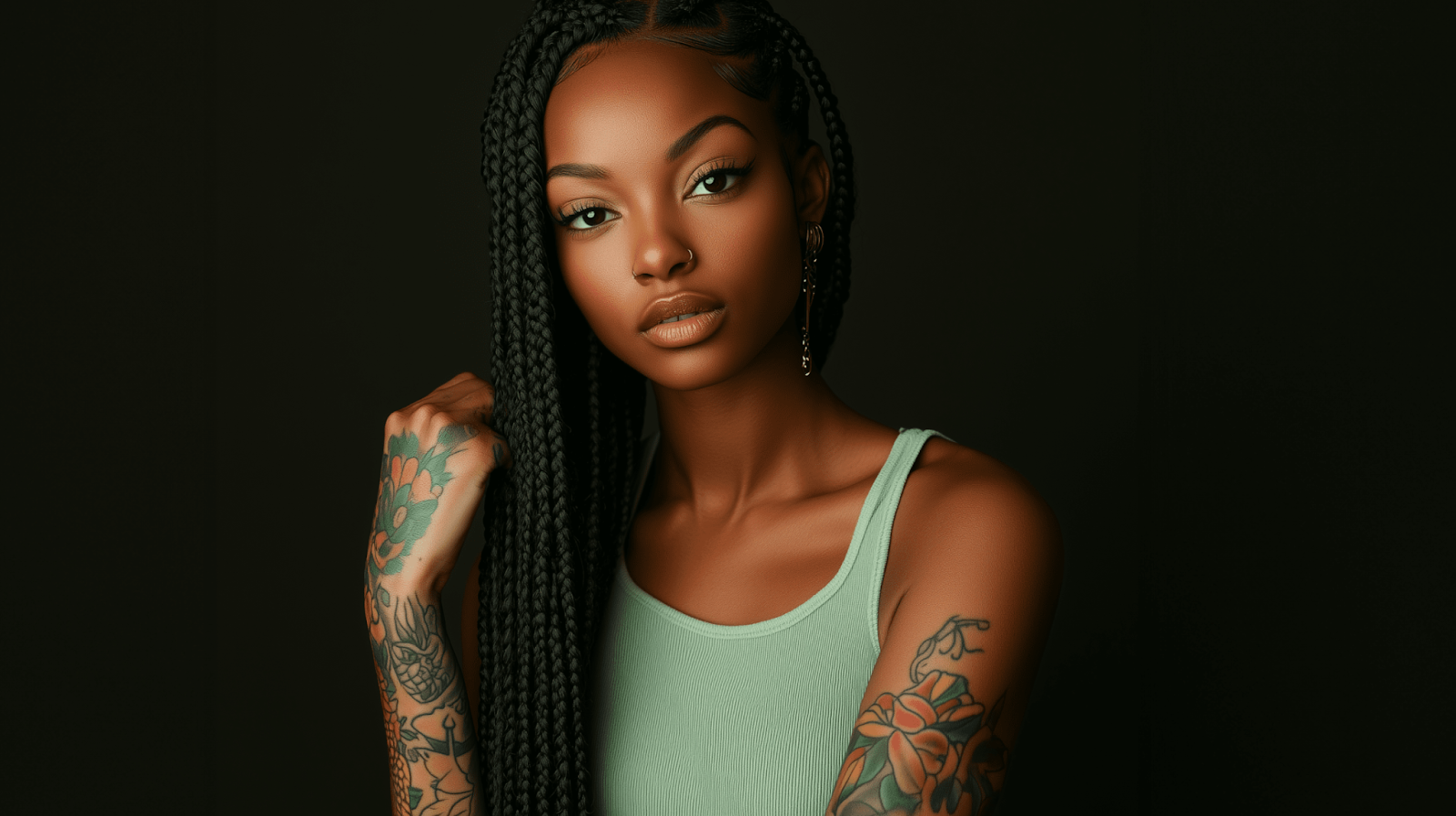 Hand and  Forearm tattoo generated by Photoleap AI