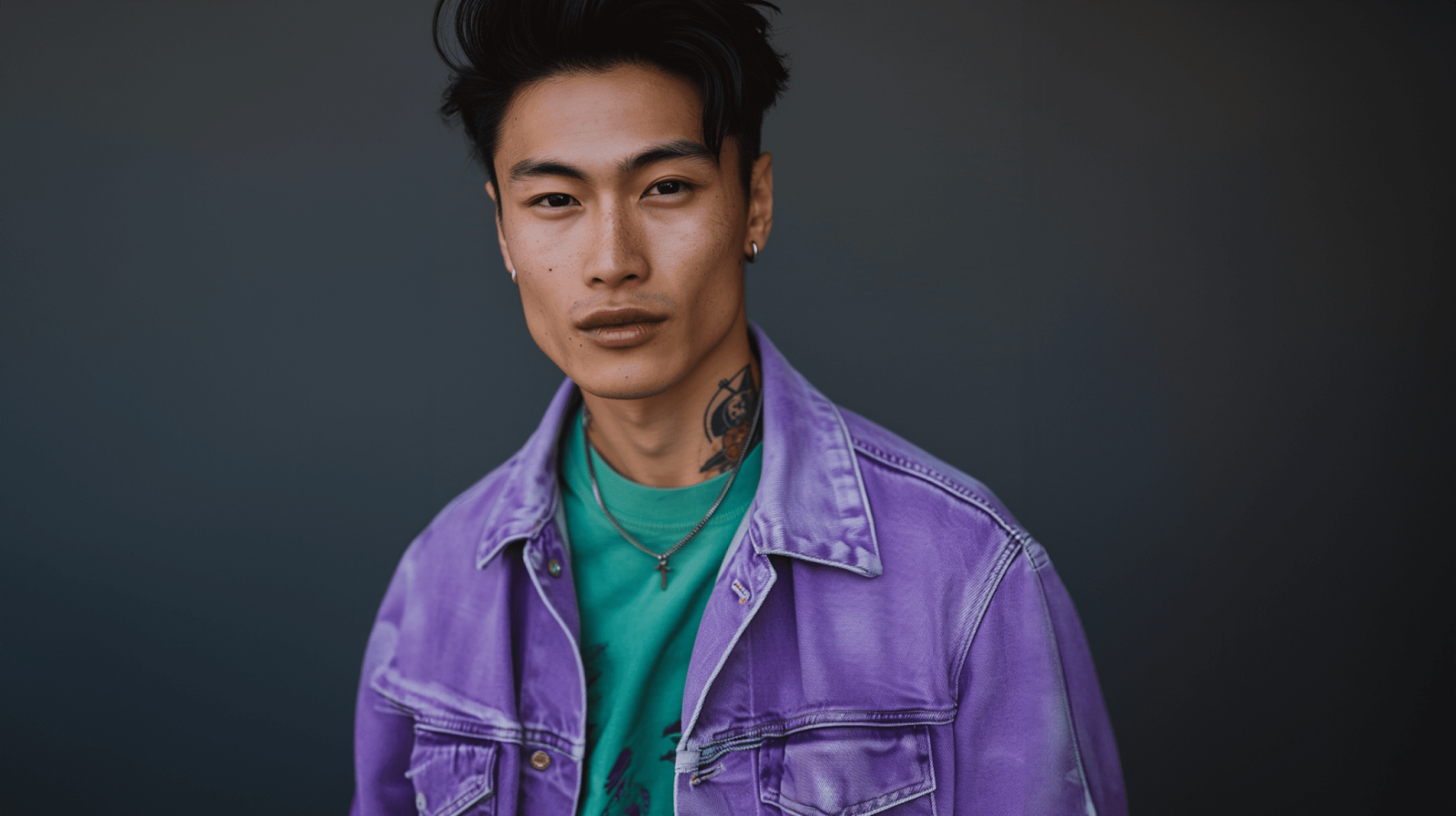 Anime tattoo drawing created with Photoleap