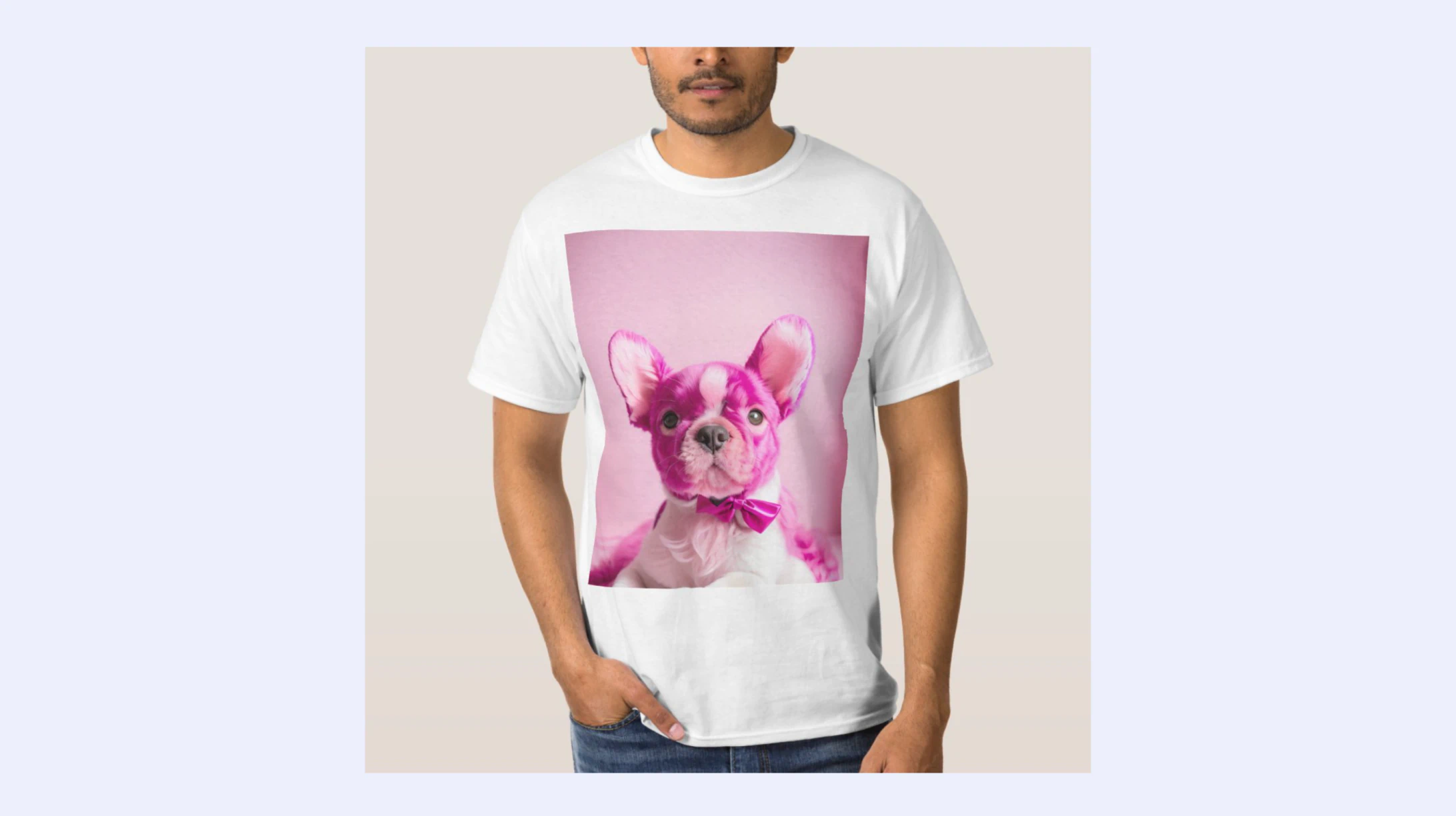 shirt with a dog picture
