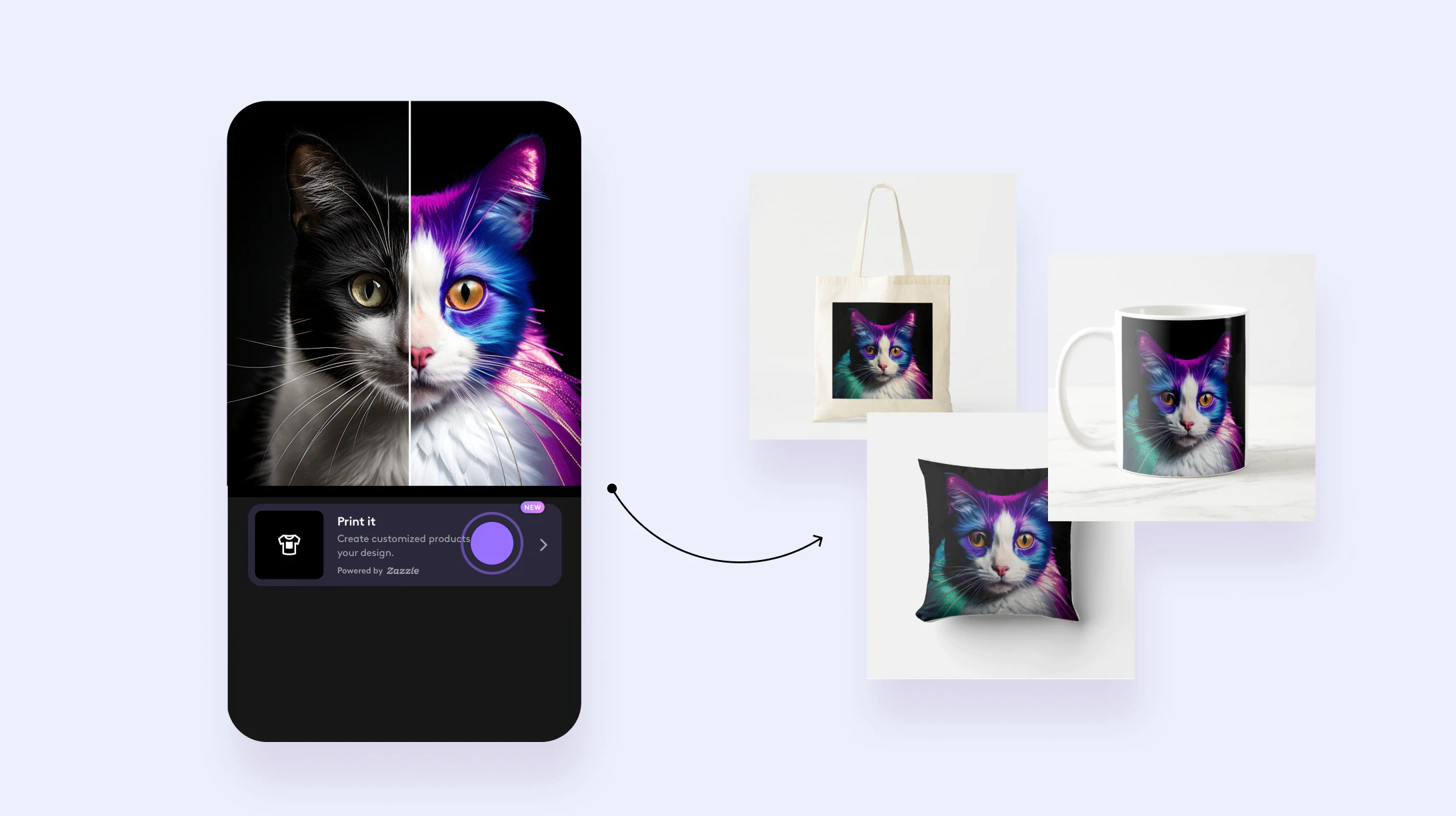 Use these unique pet portraits as personalized gifts with Zazzle