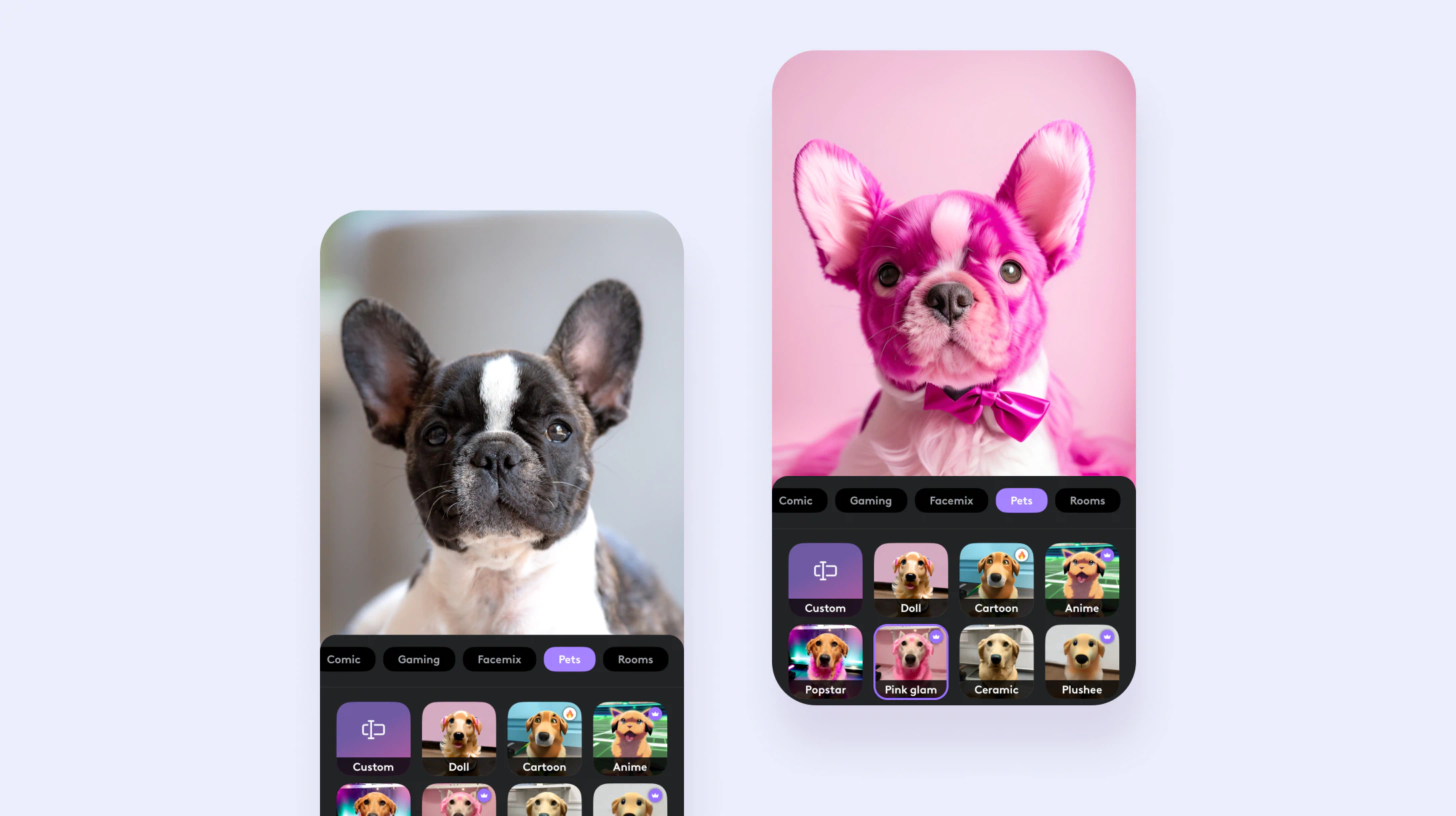Cartoonize your pet with AI Pet Portrait