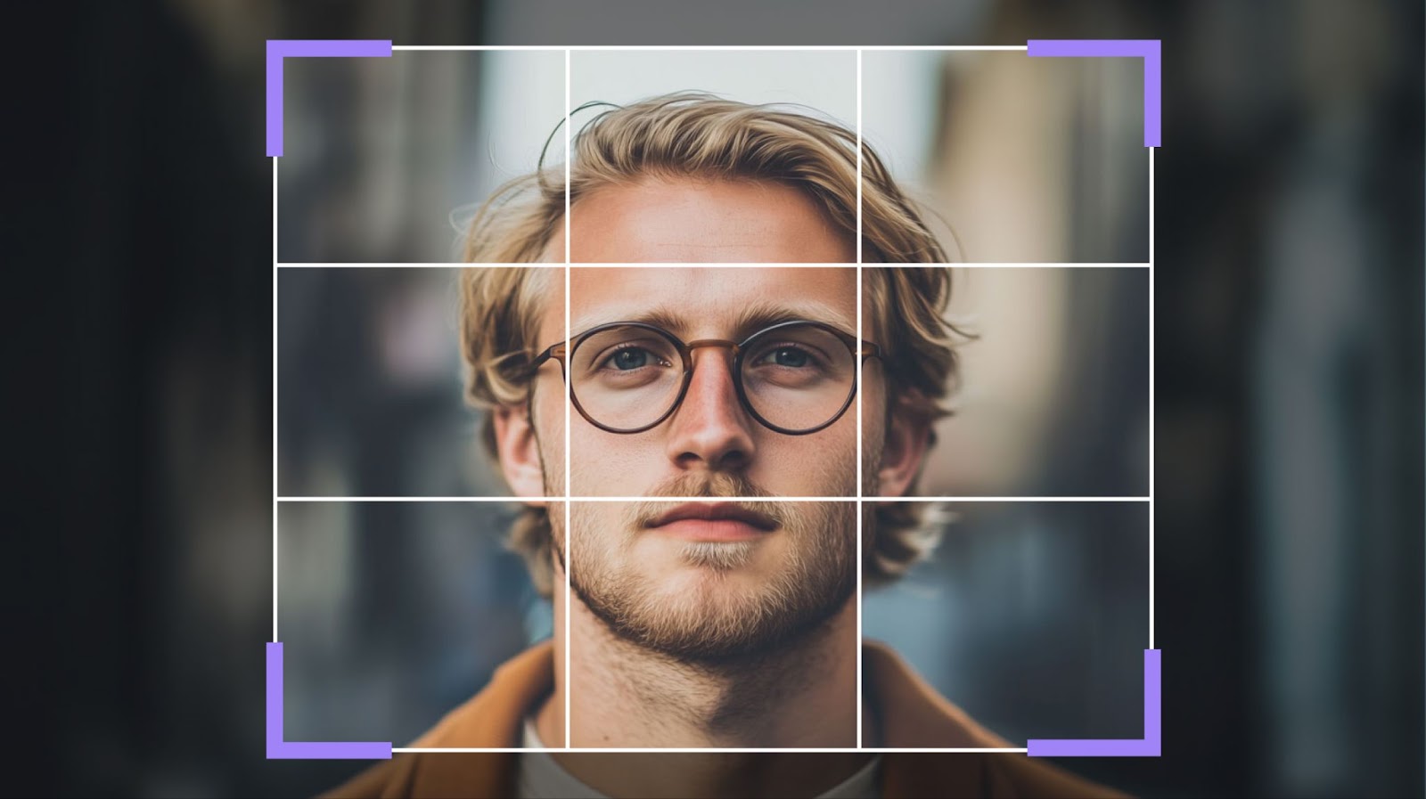 Headshot resized with Photoleap’s cropper tool