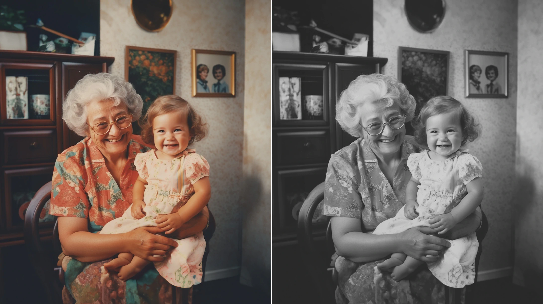 Select the right photos for coloring with AI